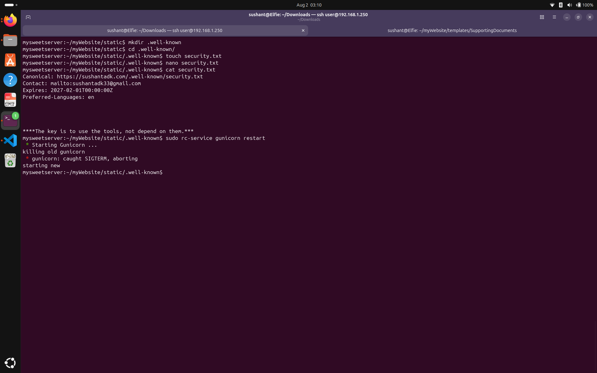 Writing security.txt